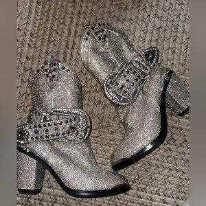 Dolls Kill Rhinestone Cowgirl Boots